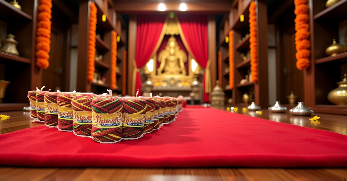 Traditional Moli Kalawa – Red Yellow & Red Yellow Green Thread for Puja and Rituals(Pack of 12) - Image 19