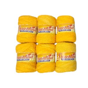 Shrichand Yellow,Red Yellow, White, Black Moli Kalawa (Pack of 6) for Pooja Rituals & Festivals