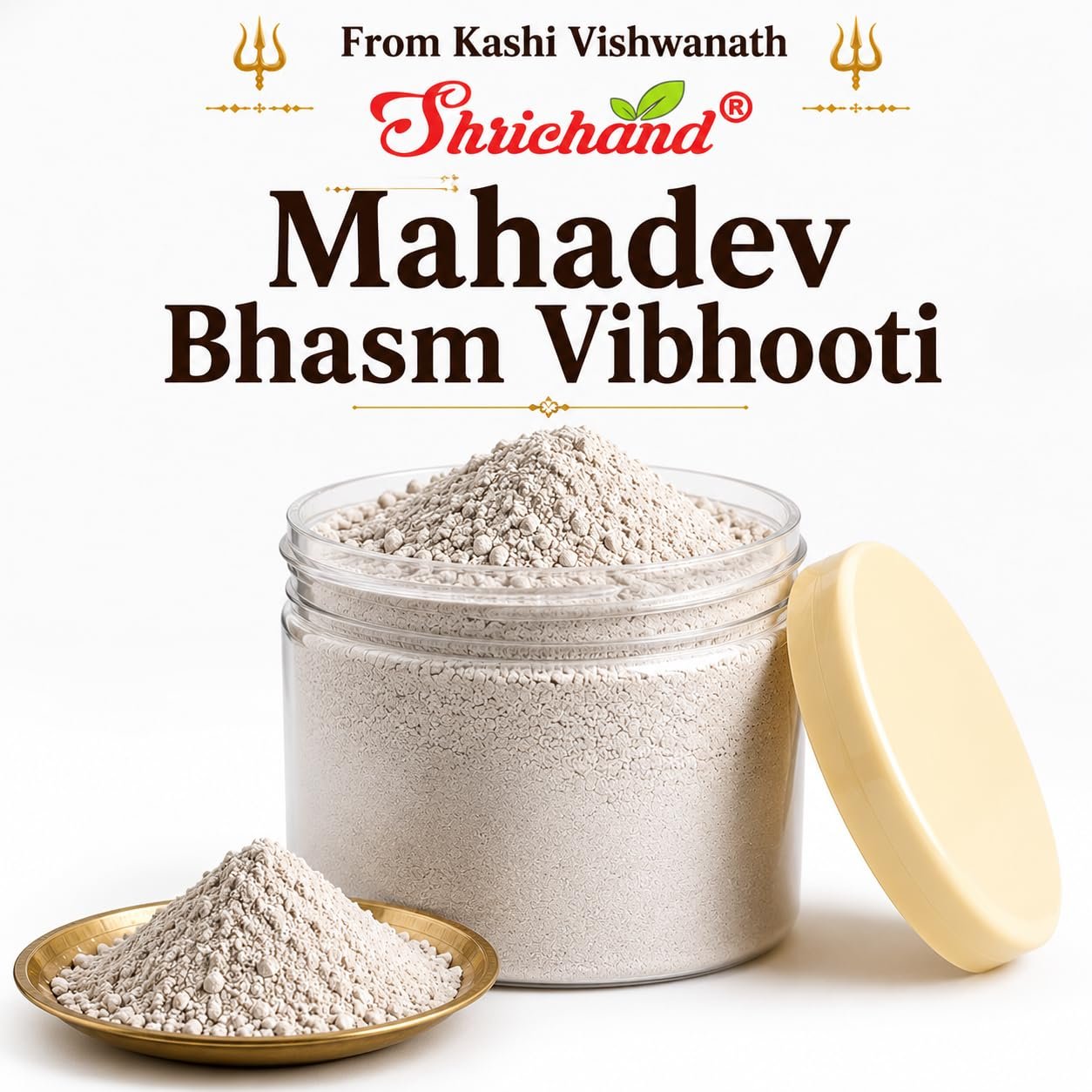 Mahadev Bhasm Vibhooti | Kashi Vishwanath Sacred Holy Ash | Premium Natural Vibhuti Bhasma for Shiva Puja, Tilak, Meditation, Temple Worship & Daily Spiritual Rituals (100 Gram) - Image 2