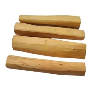Original Mysore Chandan Sticks (Pack of 4, Total 120-150g) - Big Size Pure Sandalwood Lakdi for Pooja, Tilak & Paste - Natural & Authentic Wood for Havan & Meditation